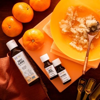 Hand Scrub with Patchouli and Sweet Orange Essential Oils