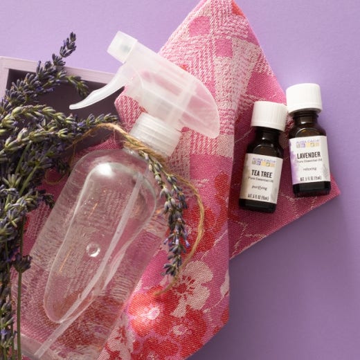 Lavender and Tea Tree Essential Oil Cleaning Spray Lavender and Tea Tree Essential Oil Cleaning Spray
