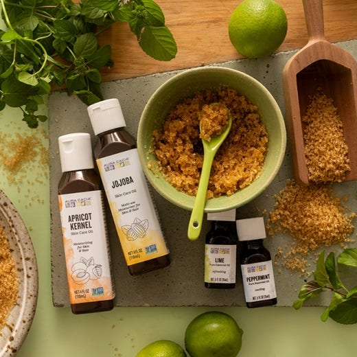 Mojito Body Scrub with Lime Essential Oil Mojito Body Scrub with Lime Essential Oil